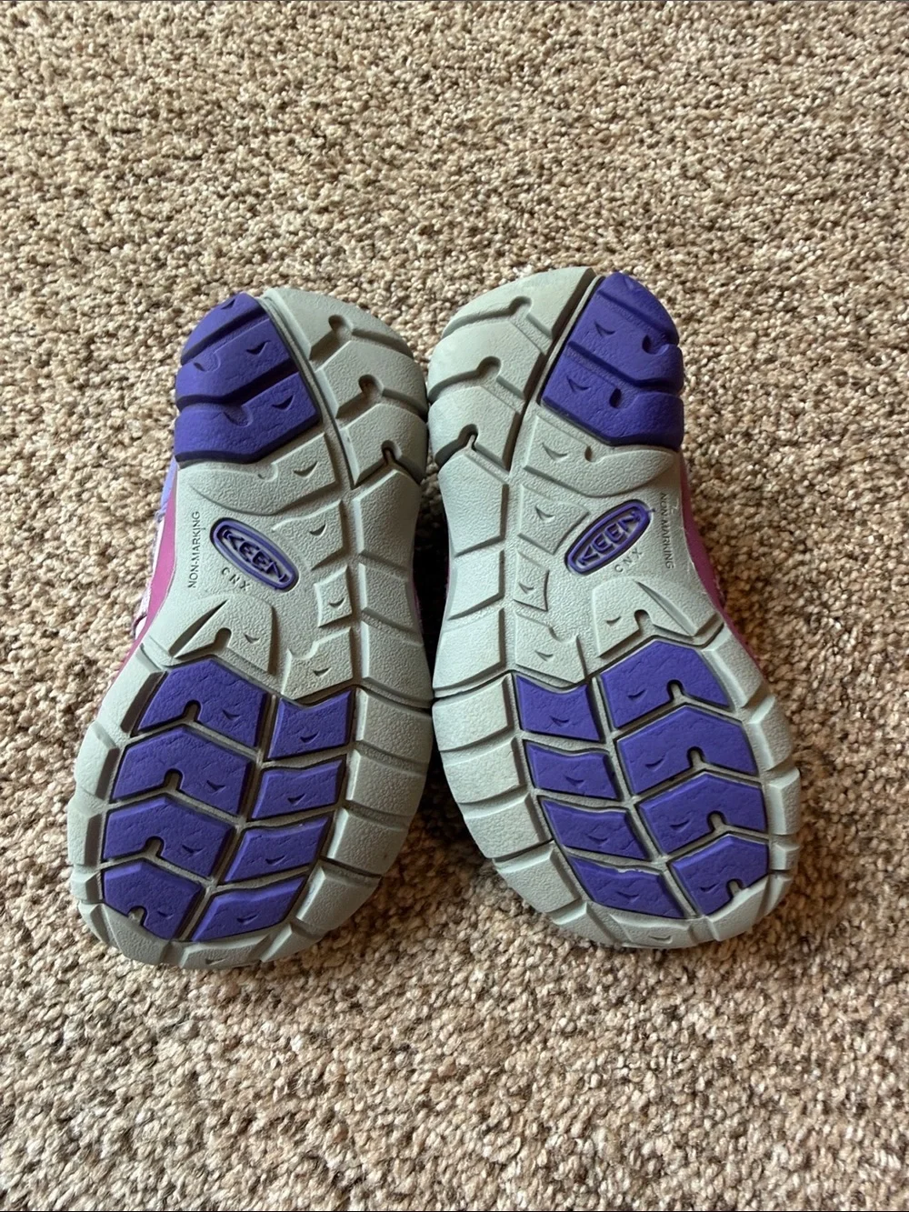Keen | Girls' Purple Multi-Striped Closed-Toe Sandals
